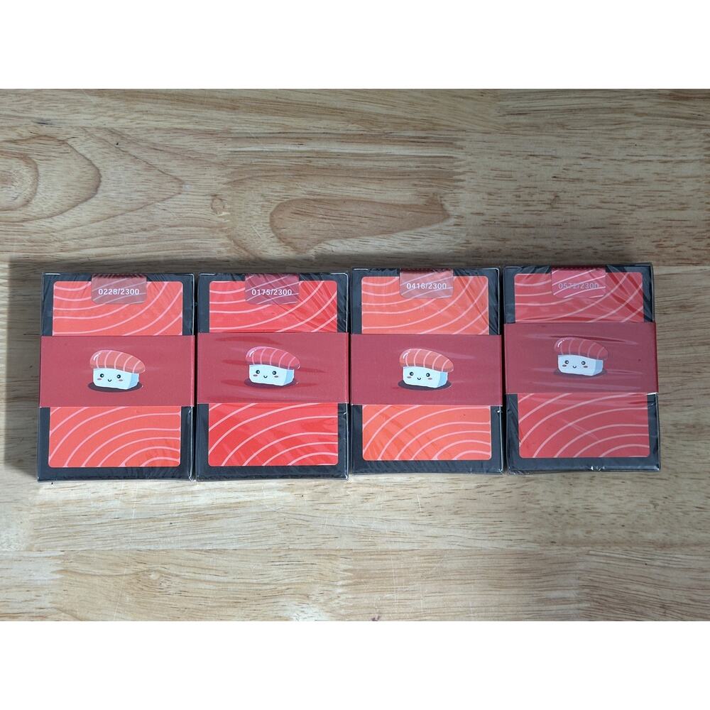 Sushi Playing Cards Tuna Nigiri Edition Brand New Sealed Lot of 4